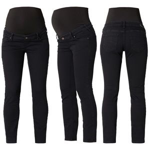 QUEEN MUM l Black Maternity Straight Jeans
